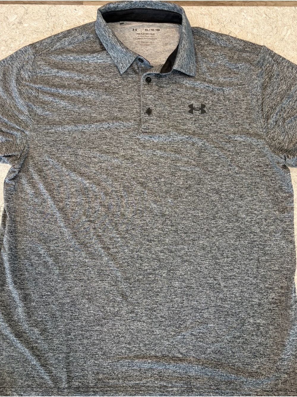 Under Armour Men’s Gray Heather Performance Polo-XL - Picture 2 of 9